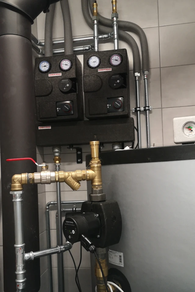 Kotłownia z piecem Defro