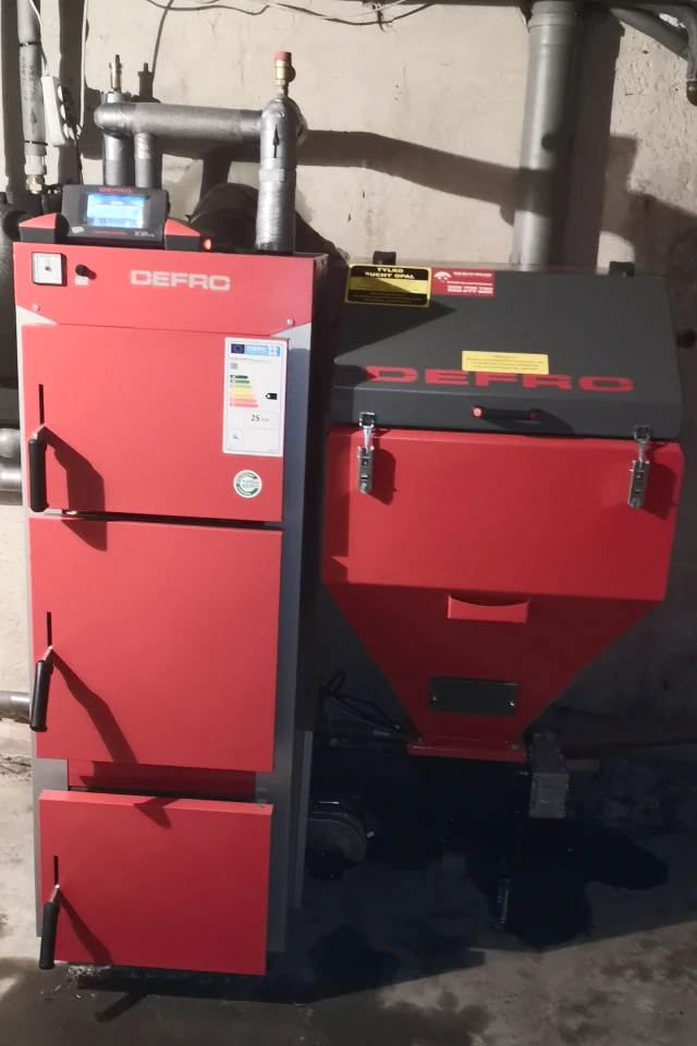Kotłownia z piecem Defro